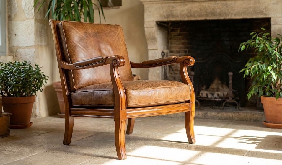 Entisöity nojatuoli